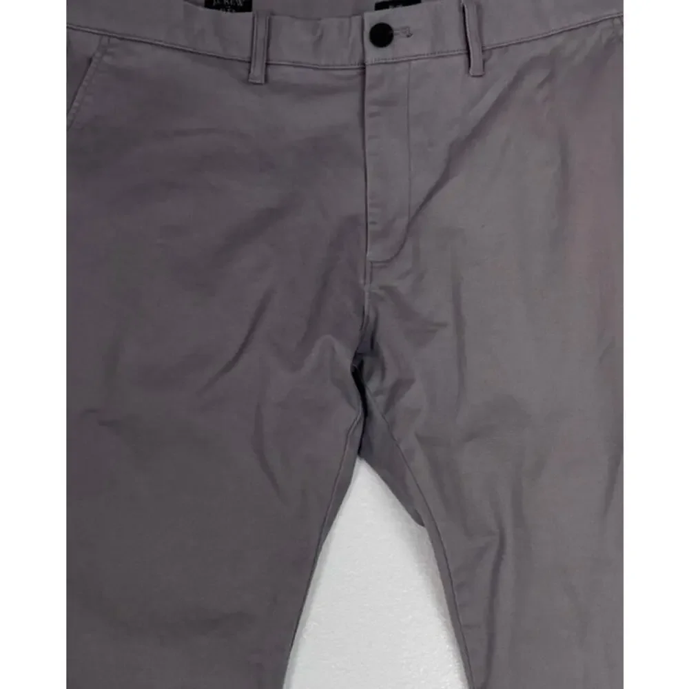 J. Crew Factory Flex Slim Mens 36 x 30 Gray Pants Cotton Polyester